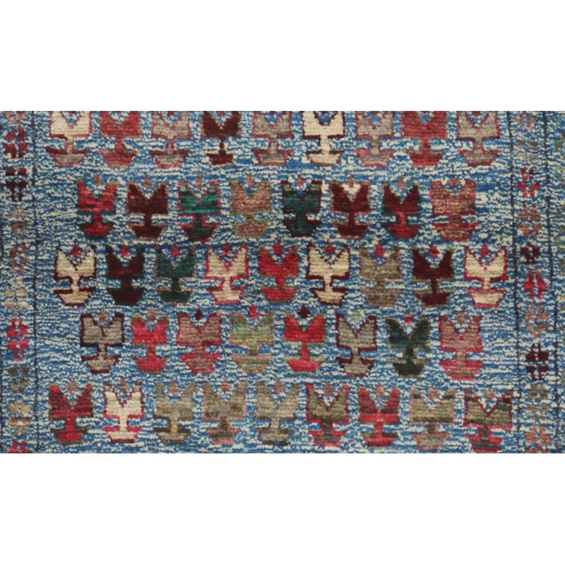 Geometric Hand Knotted 89cm X 136cm Area Rug