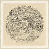 Mandala 1' Framed Print on Glass