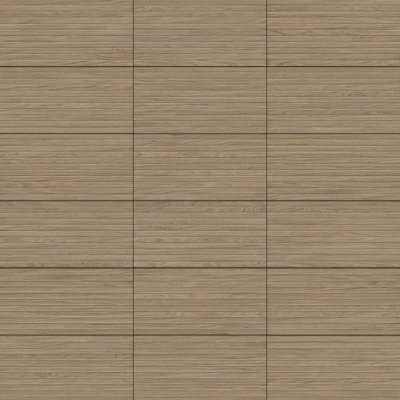 Woodstrip 11-3/4 In. X 23-1/2 In. Fluted Ceramic Wood Look Wall Tile
