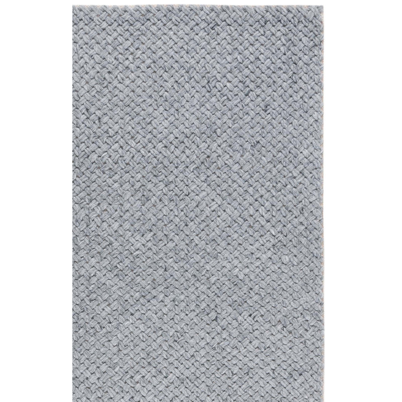 Tapis gris en coton tissé à la main Lauren Lauren Ralph, Carré 7 pi