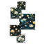 Blanc zen floral lotus harmonie - ensemble d'art mural floral de 5
