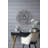Metal Flat Wall Mirror with Hooks