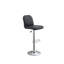Tabouret de bar en similicuir noir