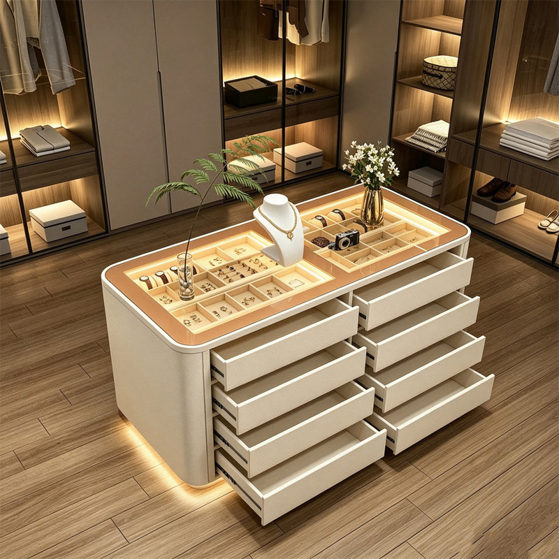 Présentoir à bijoux 39,37 "Minimalist Luxe Beige