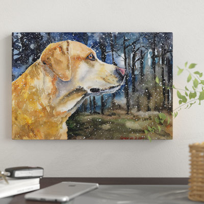 «Golden Labrador II» par George Dyachenko - impression sur toile tendue