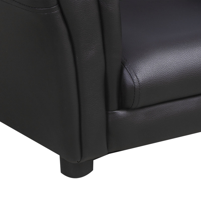 Dajad Children's Armchairs Toddler Chair Sofa Single Seater Armrest Black