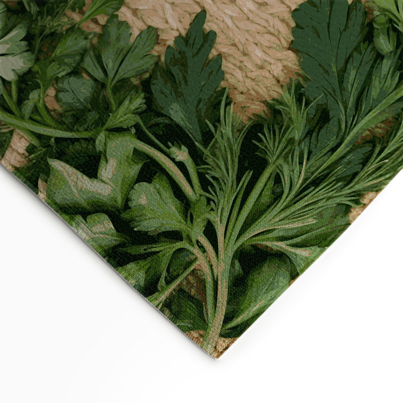 Tapis vert d'intérieur et d'extérieur Botanical, Rectangle 9 pi x 12 pi