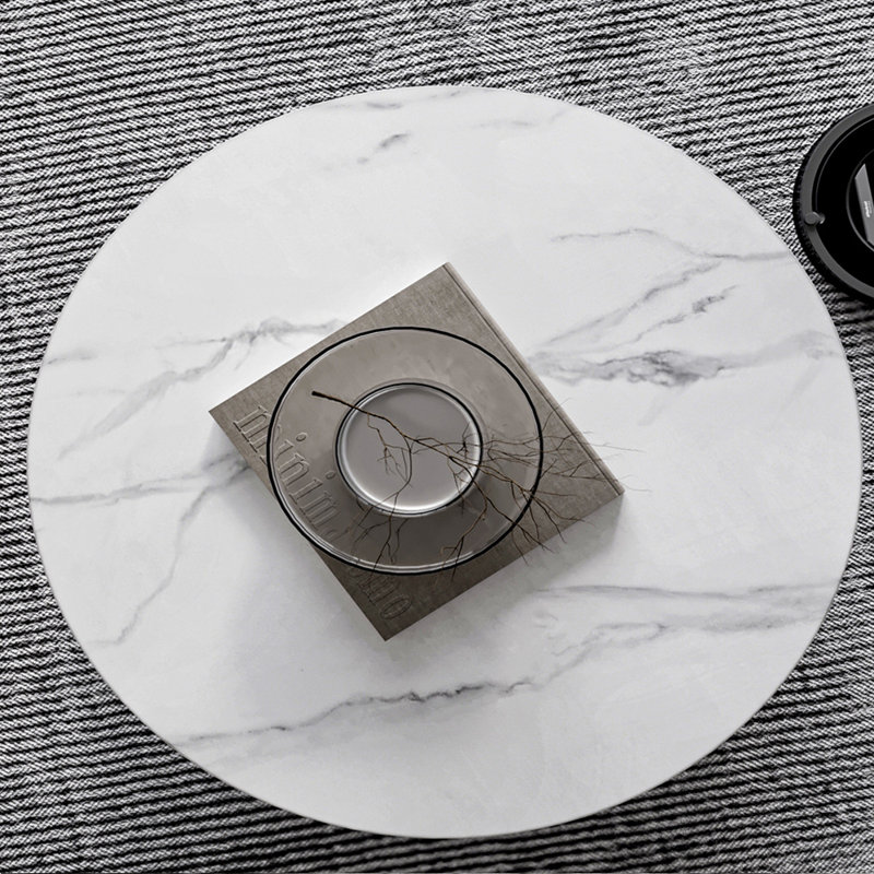 Table basse ronde en marbre