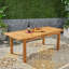 Patio/Outdoor Rectangular Cast Aluminum Dining Table