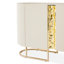 Console Lisbon Reeded - Crème soyeuse matte-1991652919