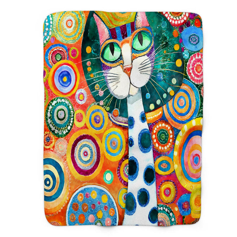Groovy Kitty - couverture 1 pièce, Grand lit