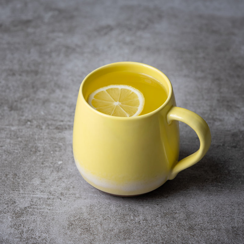Tasse en céramique de calibre étroit Gary, Jaune
