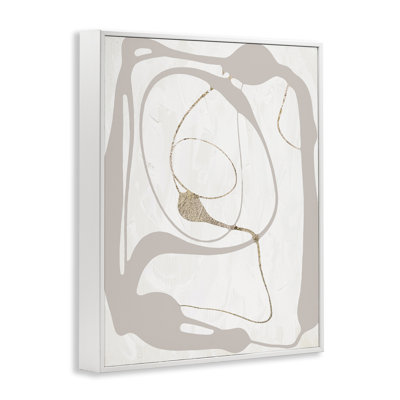 Gris très abstrait, art de la giclée encadrée par Lanie Loreth