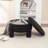 Upholstered Round Storage Ottoman-198545012
