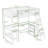 Wood Loft Bed with Desk and Shelves-123247229-70556375