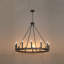 12-Light Candle Style Dimmable Wagon Wheel Chandelier-1804012736