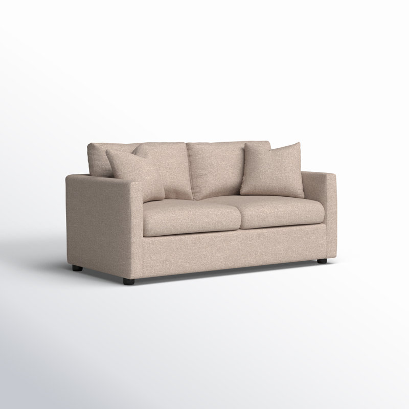 Godwin Upholstered 67'' Sofa, Macc Ecru