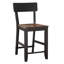 Chaises de comptoir en bois massif Mendenhall