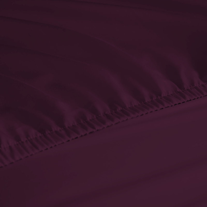 Ensemble de draps en rayonne de bambou 6 pièces , Ensemble de draps pour taille de lit grand avec un, Aubergine