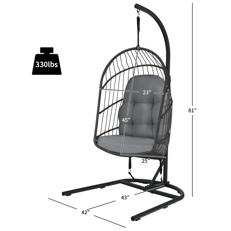 Balancelle pour 1 personne, gris