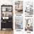 61.4" Tall Storage Bookcase with Drawers, Lock and  Charging Station-404290771