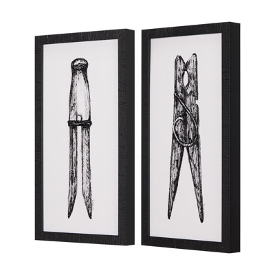 Reproduction d'art texturée encadrée rétro