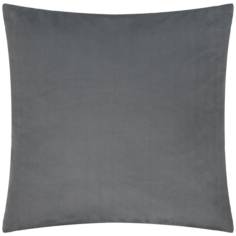 Savoy Stripe Striped Square Cushion, Grey, Pillow Cover Only - No Insert