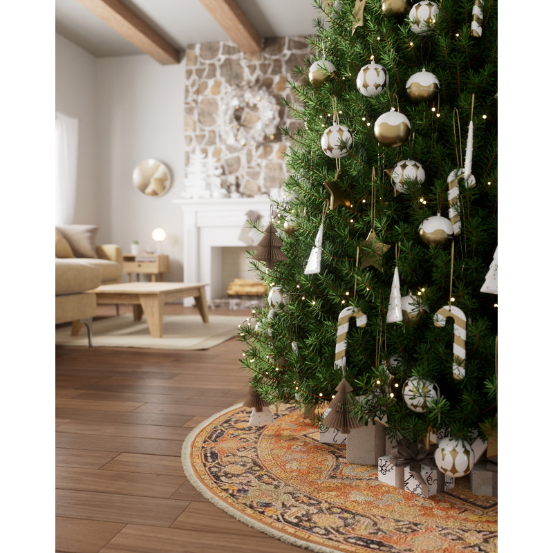 Vintage Tree Skirt with Tassel