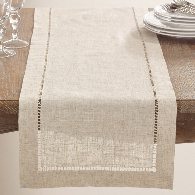 Cowen Hemstitched Table Runner, 90" L x 16" W