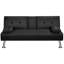 Colour 3-Seater Convertible Futon Sofa Bed-624941622