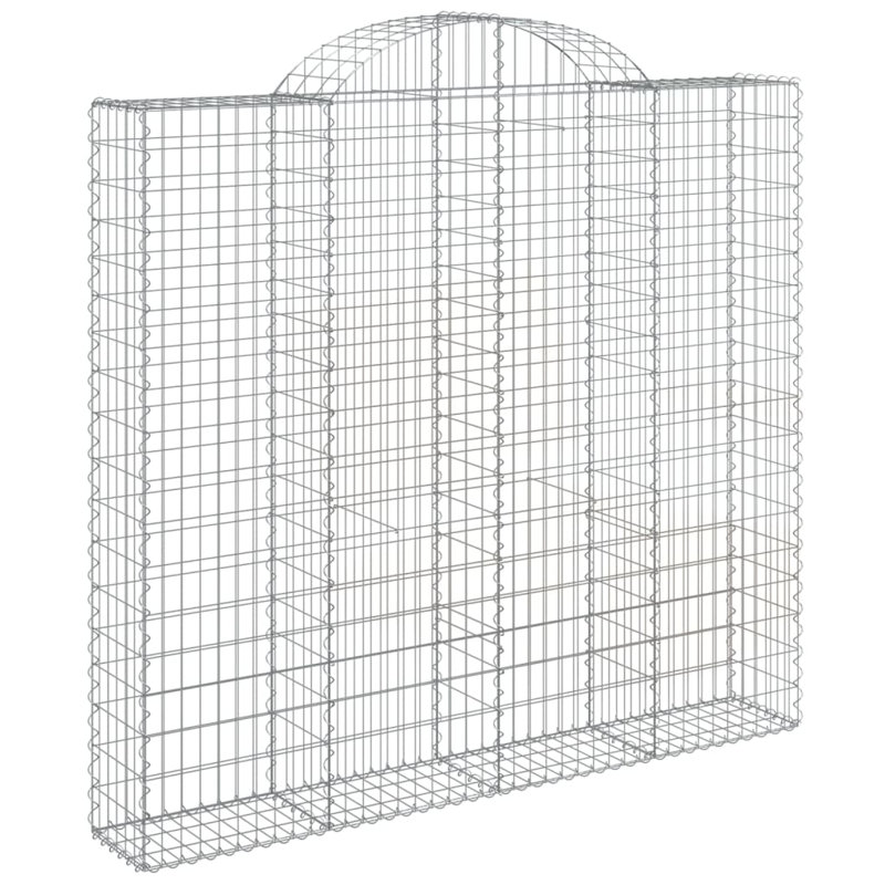 Betzy 200cm H x 200cm W Galvanized Iron Gabion Included