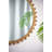34"Wood Round Mirror,Circle Wall Mirror