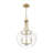 Annabell 15.75 inch Burnished Brass 3 Light Pendant