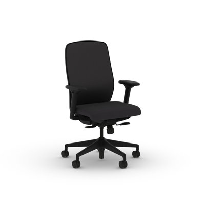 HON Nucleus Mesh Ergonomic Office Chair, Standard Tilt, Black Frame, Onyx