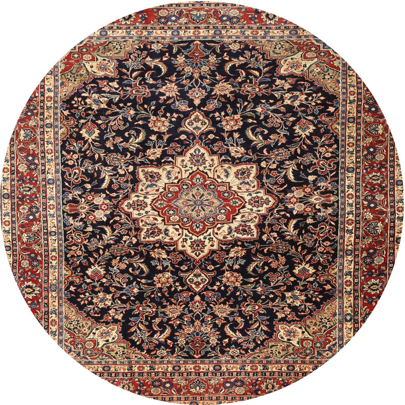 Carven Oriental Indoor Rug, Round 8'