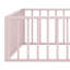 Structure de lit au sol avec clôture et porte-1799904433