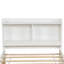 Lit simple avec lit gigogne, bibliothèque, gris-255759838