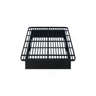 Modern Style Heavy Duty Cal King Size Bed Base Frame Made With Metal In Black
