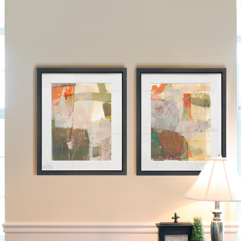 « Ferly I », ensemble de 2 reproductions d’art encadrées sur papier