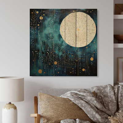 " Blue Minimalism Moon IV "
