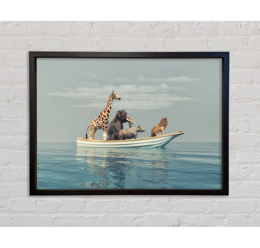 Animal Kingdom Boat Ride - Einzelbildrahmen Kunstdrucke auf Leinwand