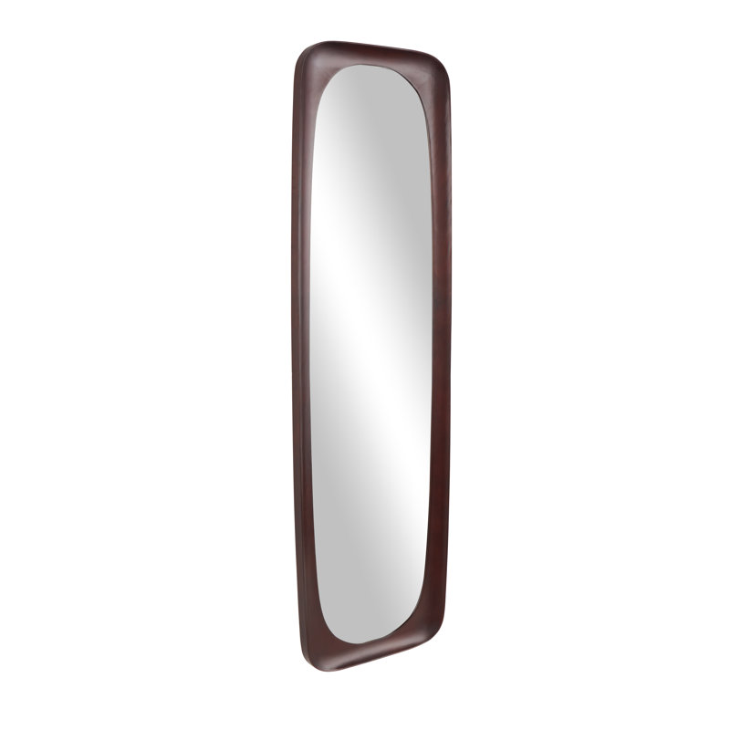 Miroir mural en bois, Brun foncé