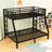 Metal Bunk Bed With Ladder And Guardrails-541667403-541667400