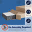 Sommier tapissier / base en bois avec pieds pour le soutien du matelas, structure robuste, entièrement assemblé, pas besoin de base de lit, grand, noir-345529135