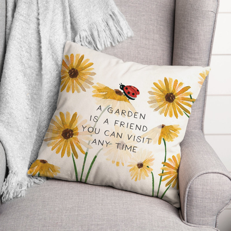  Housse et insert de coussin carré Garden Friend, 20 po x 20 po