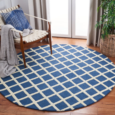 Sanyla Hand Tufted Wool Geometric Rug