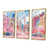 Toile avec cadre flottant or