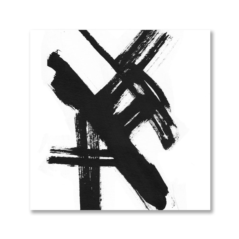 Encre - peinture sans cadre, Métal, H 24 po x l 24 po x P 1,5 po
