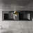 Dhruven 60 Inch Fully Assembled Double Floating Bathroom Vanity With Solid Surface Sink