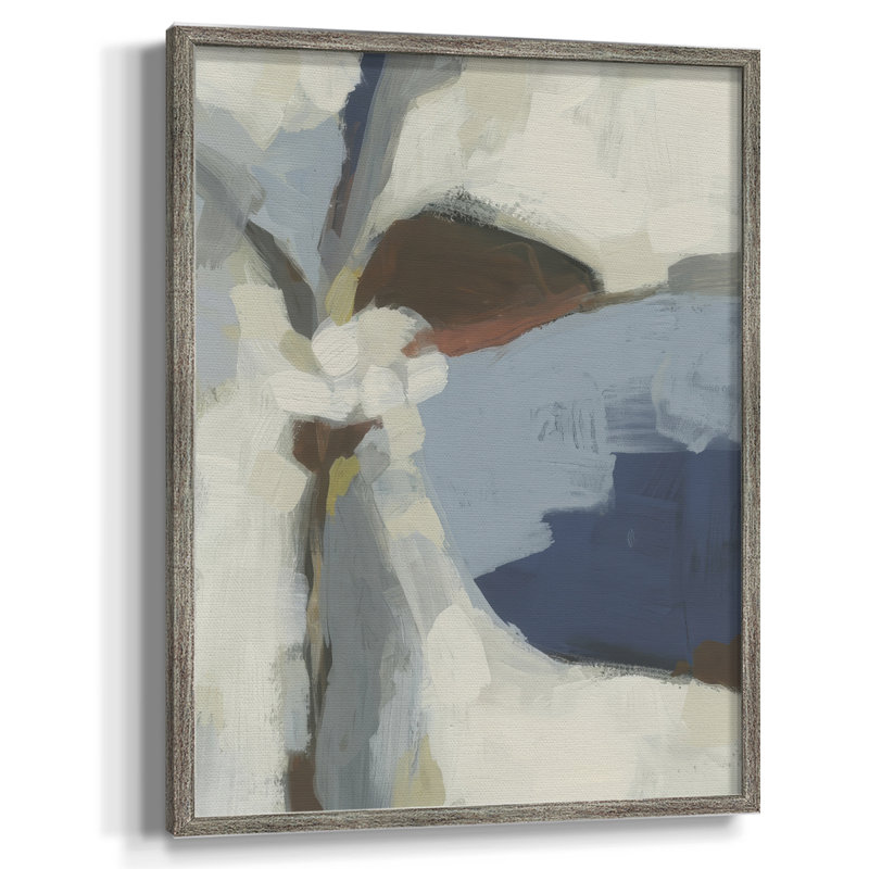 Tide Riff I Framed Print - Solid Wood, 11" H x 9" W